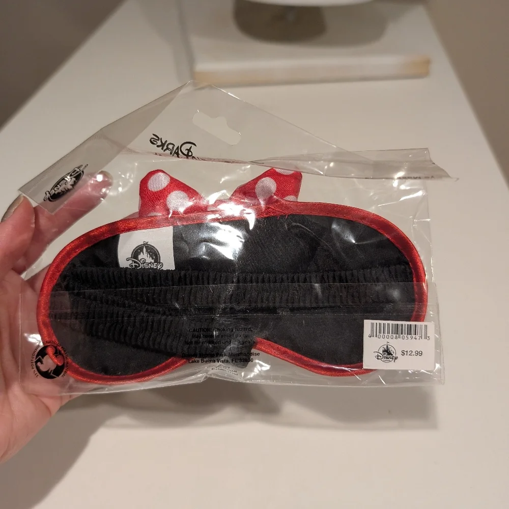 Disney Minnie Mouse Sleep Mask - Red and Black